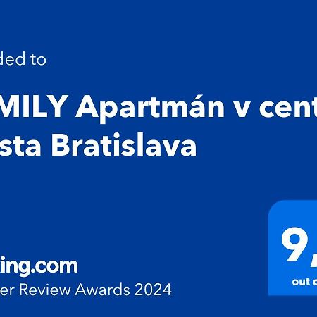 Family Apartman V Centre Mesta Bratislava 아파트 외부 사진